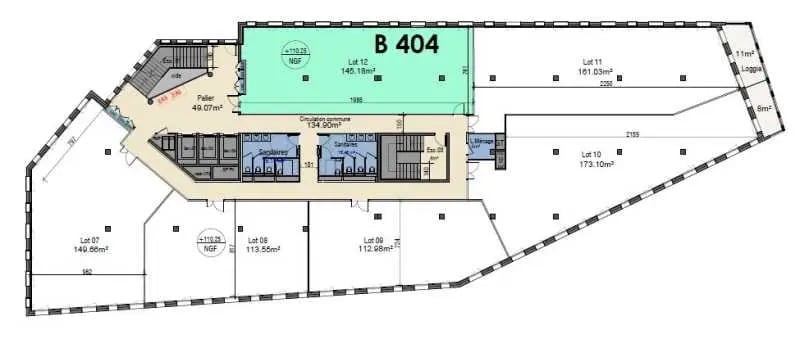 12 Avenue Émile Baudot, Palaiseau, ESS 91120 - Lot 8 -  - Plan d’étage - Image 1 of 1