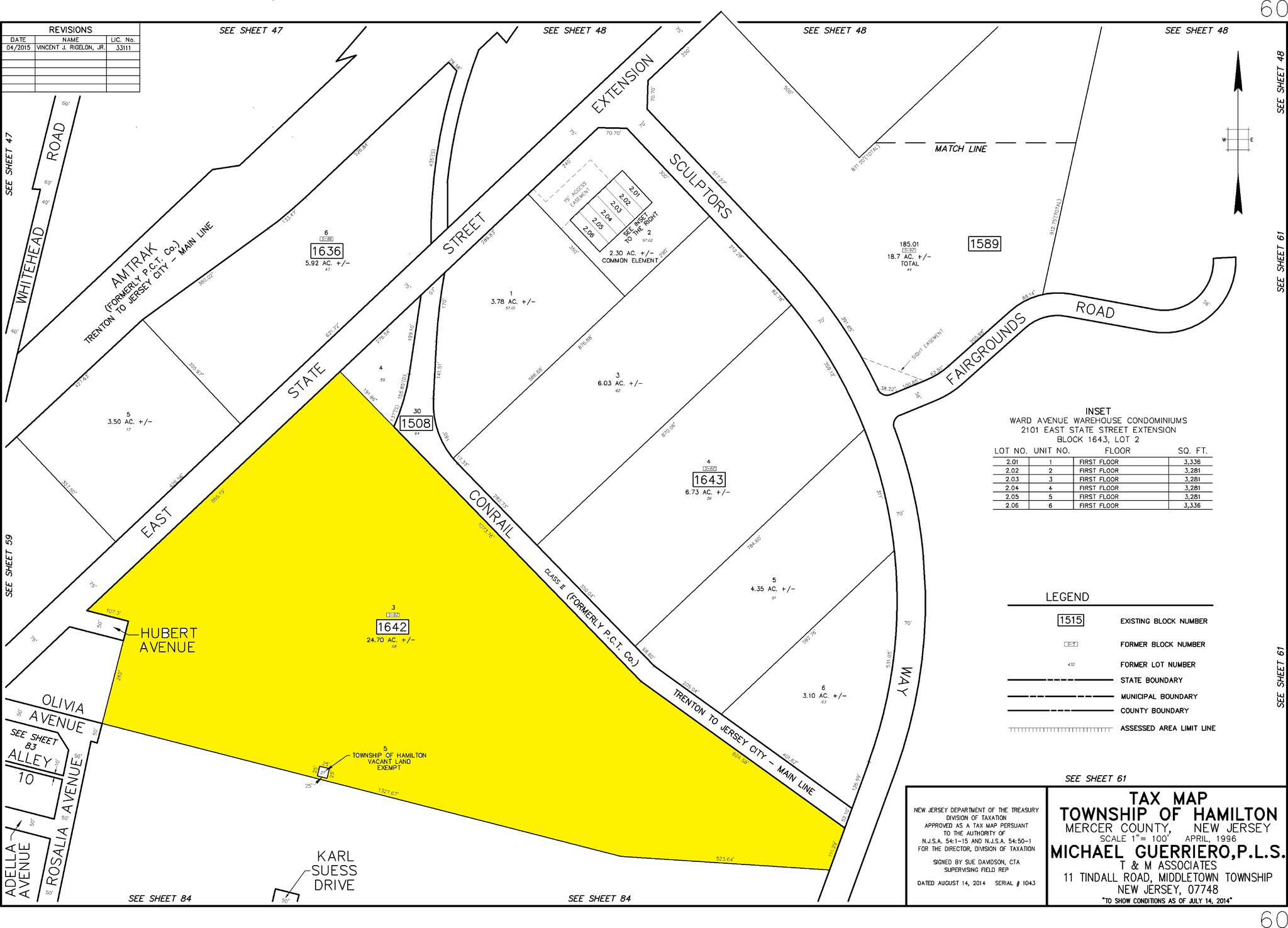 1945 E State St, Trenton, NJ à louer Plan cadastral– Image 1 sur 2