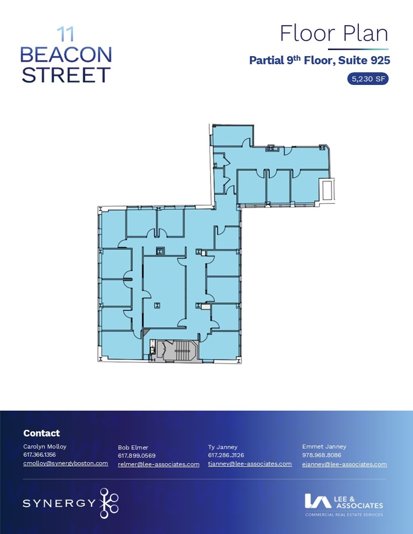 11 Beacon St, Boston, MA à louer Plan d’étage– Image 1 sur 1