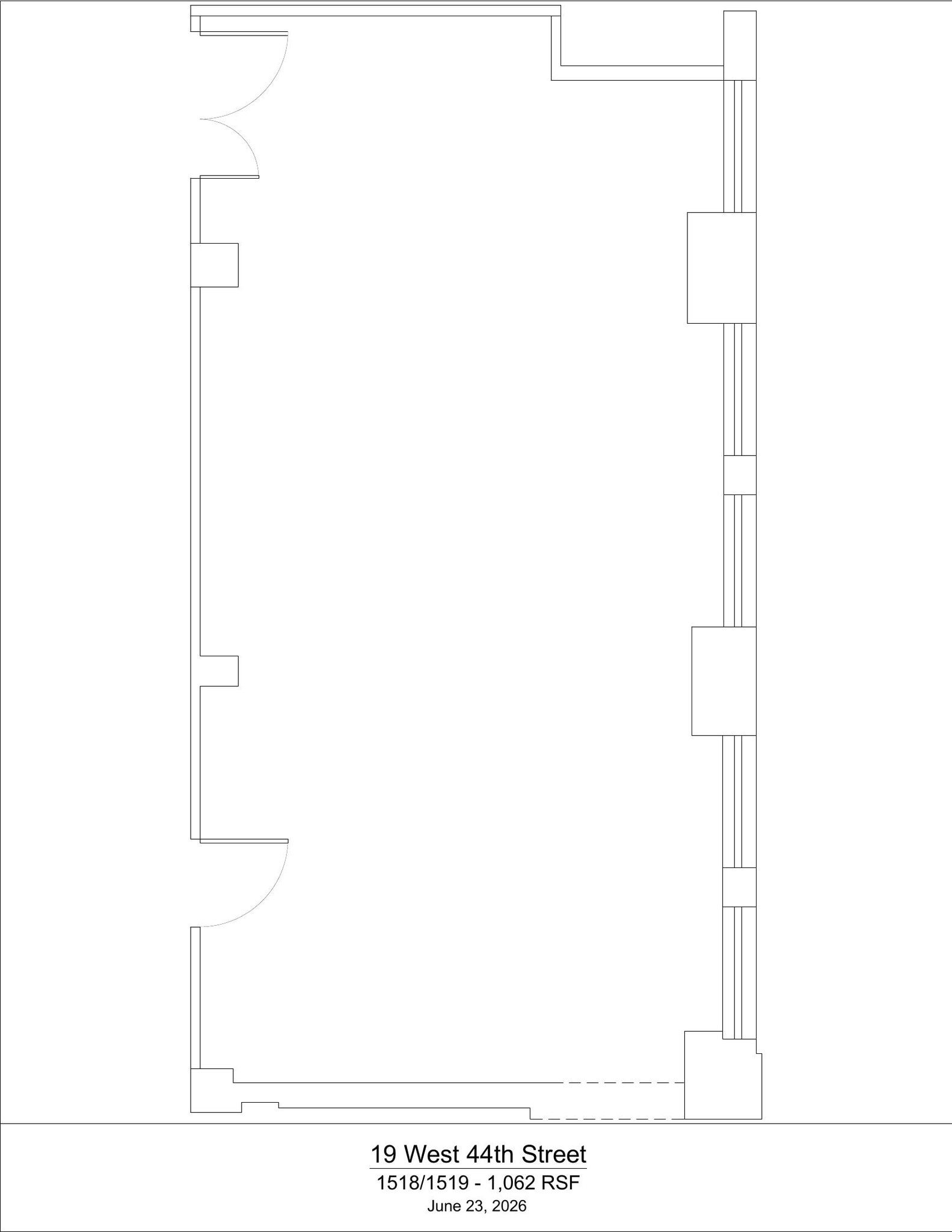19 W 44th St, New York, NY à louer Plan d’étage– Image 1 sur 2