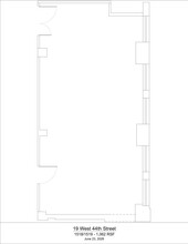 19 W 44th St, New York, NY à louer Plan d’étage– Image 1 sur 2
