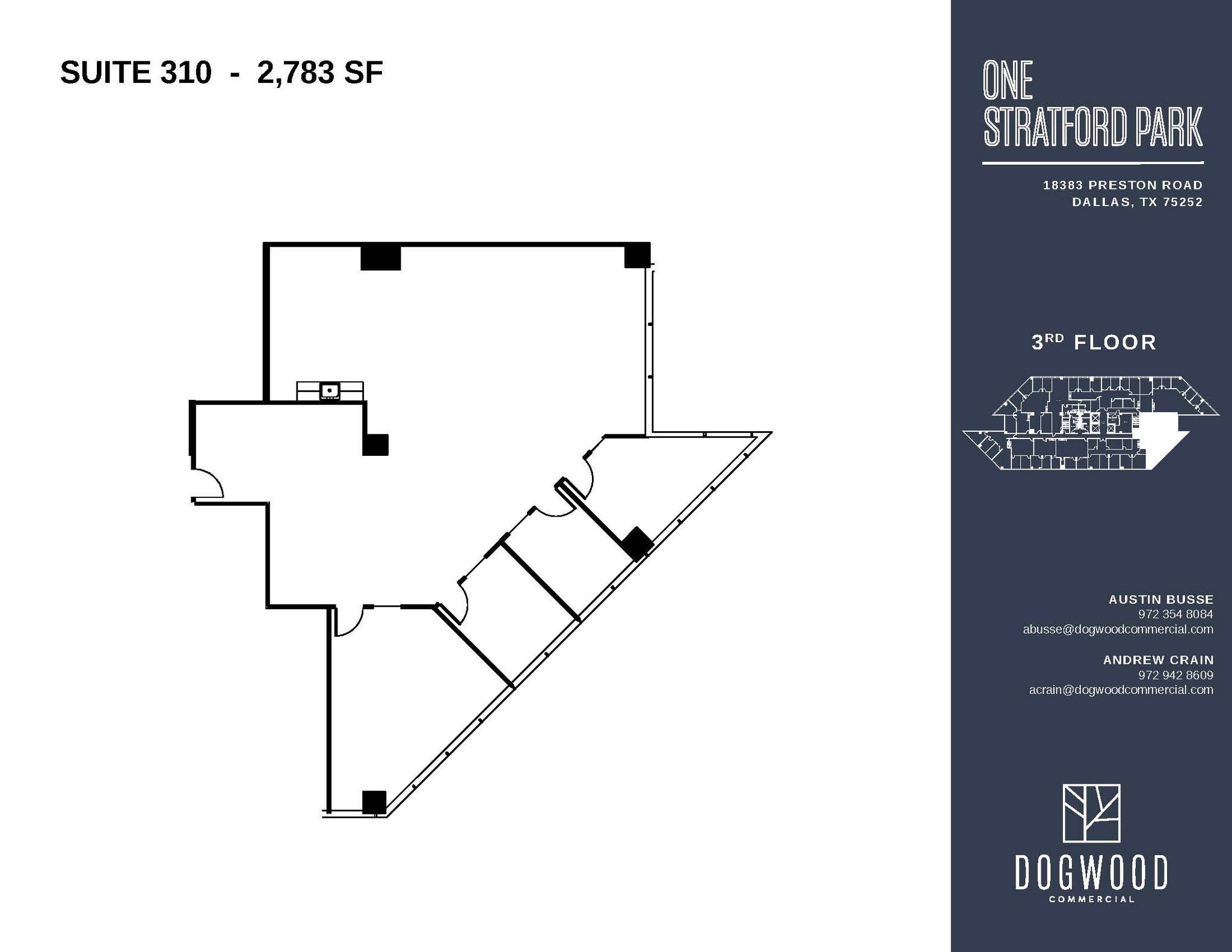 18383 Preston Rd, Dallas, TX à louer Plan d’étage– Image 1 sur 5