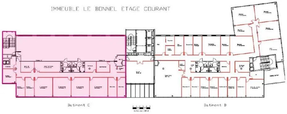 Bureau dans Lyon à louer Plan d’étage– Image 1 sur 20