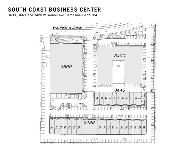 3400 W Warner Ave, Santa Ana, CA à louer - Plan de site – Image 2 sur 13