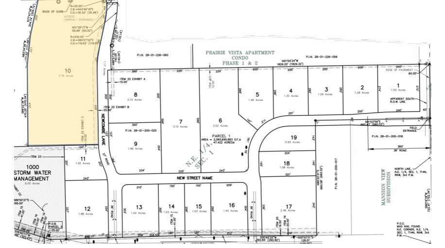 1529 N Main St, Chatham, IL à vendre - Plan de site – Image 2 sur 2