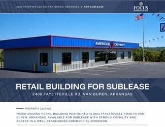Plus de détails pour 2400 Fayetteville Rd, Van Buren, AR - Local commercial à louer