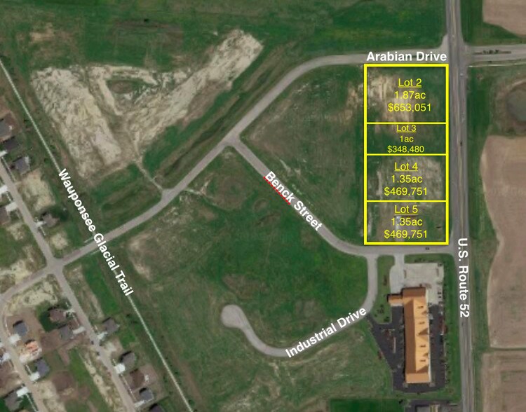 Benck St & Industrial Dr, Manhattan, IL à vendre - Aérien – Image 1 sur 2