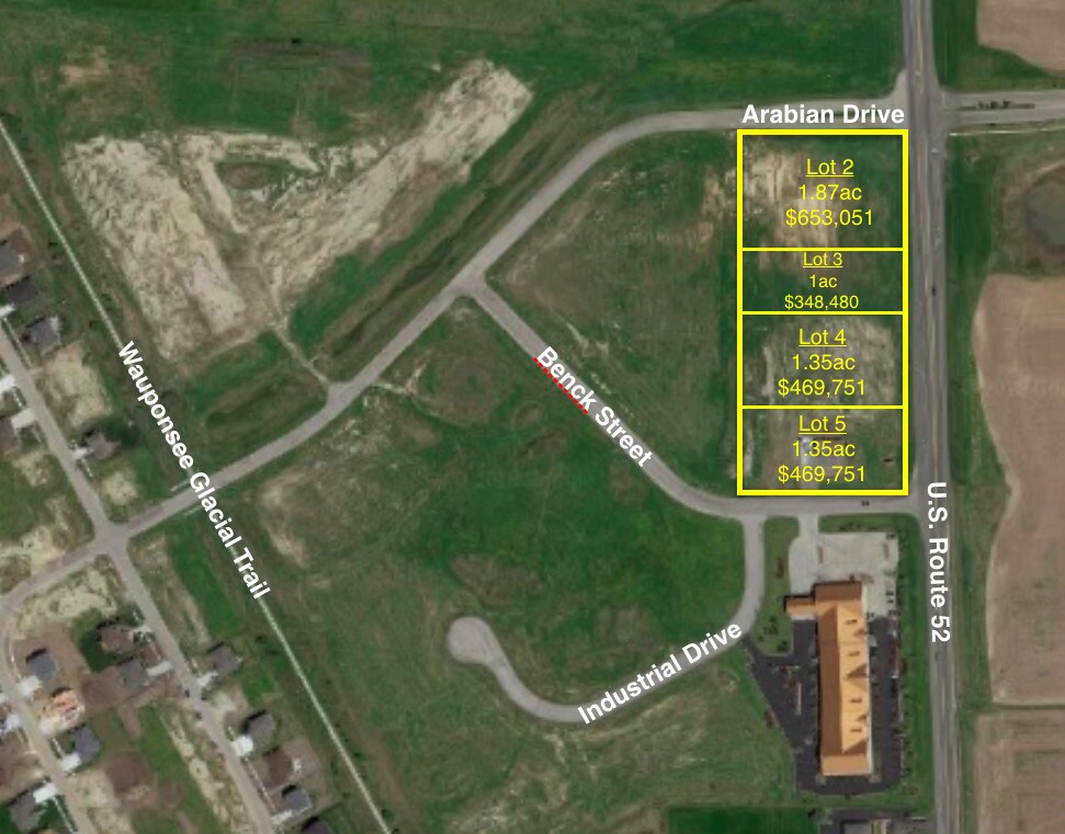 Benck St & Industrial Dr, Manhattan, IL à vendre Aérien– Image 1 sur 3