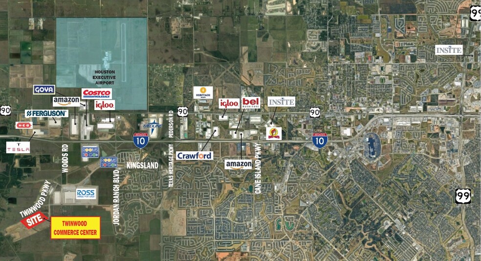 2694 Twinwood Pky, Brookshire, TX à vendre - Aérien – Image 3 sur 3