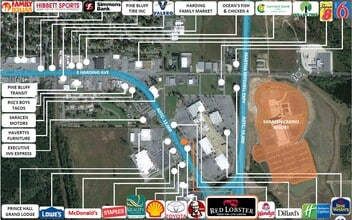3000 Pines Mall Dr, Pine Bluff, AR - Vue aérienne vue de carte