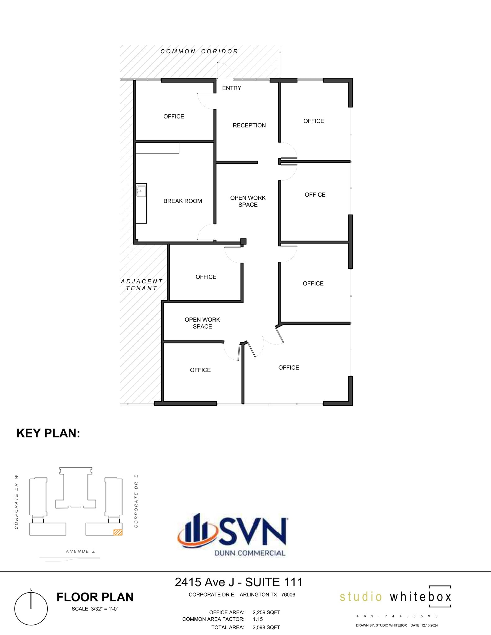 2401 Avenue J, Arlington, TX à louer Plan de site– Image 1 sur 1