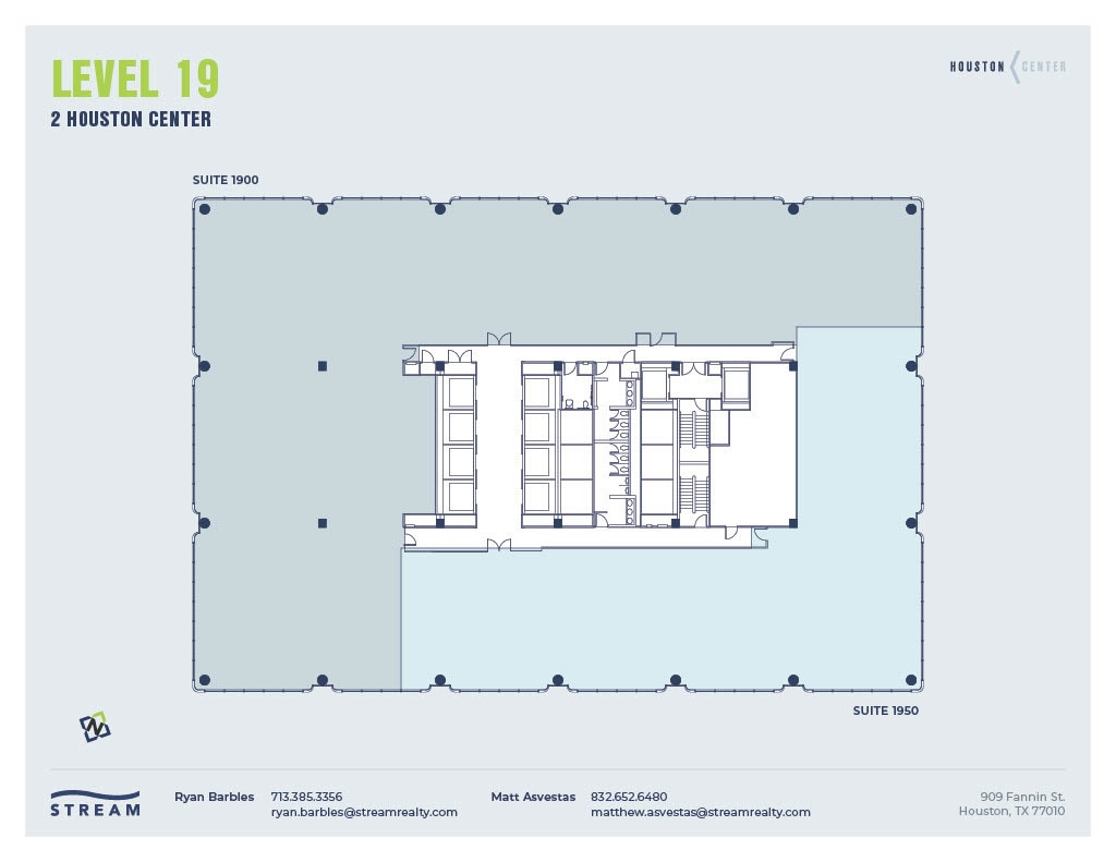 909 Fannin St, Houston, TX à louer Plan d’étage– Image 1 sur 1