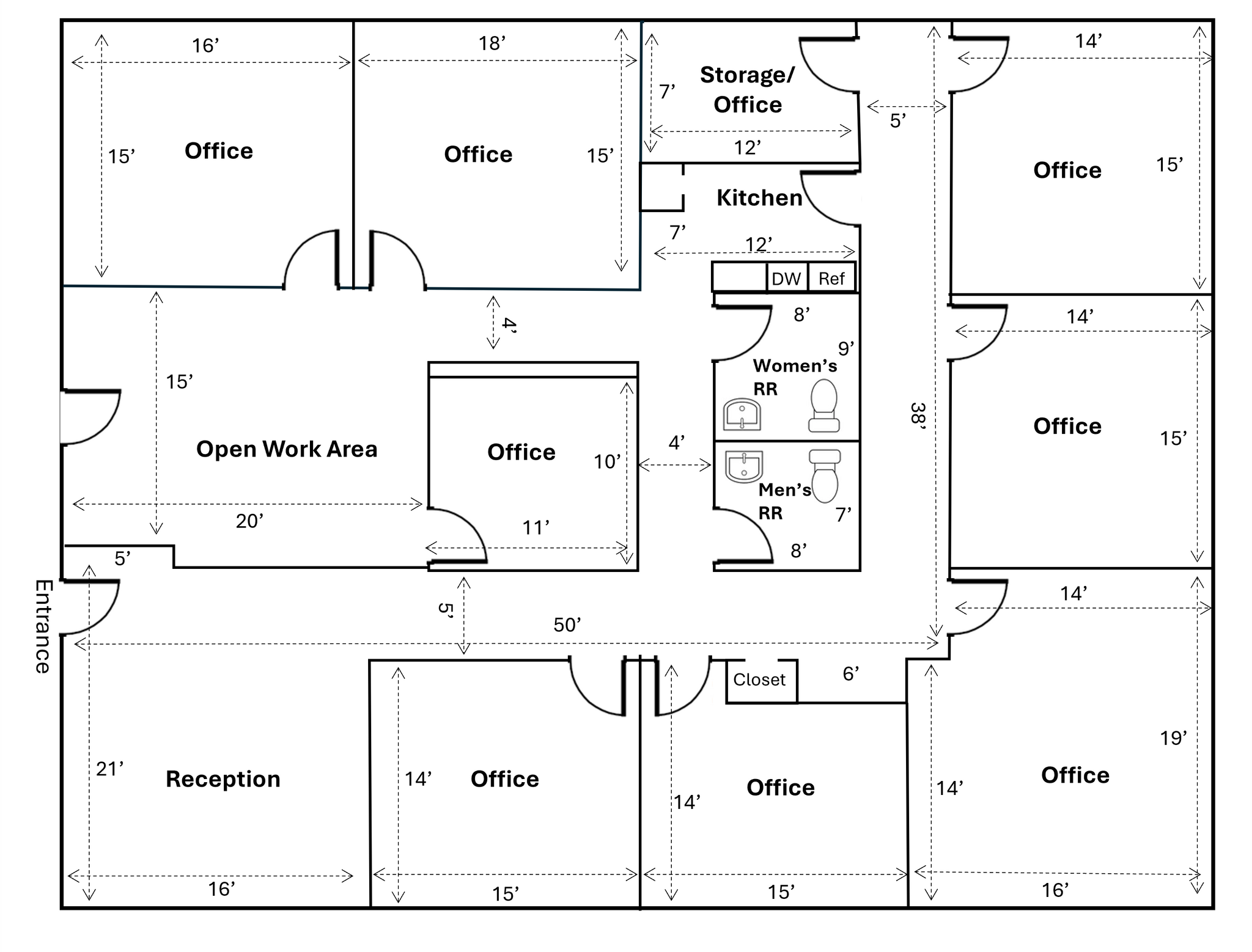 185 Pasadena Dr, Lexington, KY à louer Plan d’étage– Image 1 sur 1
