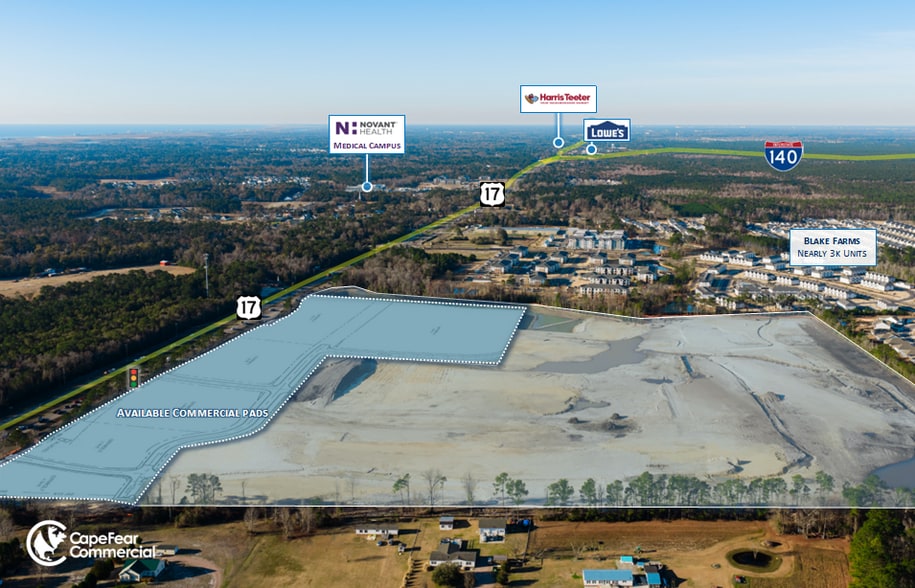 11021 US Highway 17, Wilmington, NC à vendre - Aérien – Image 2 sur 3
