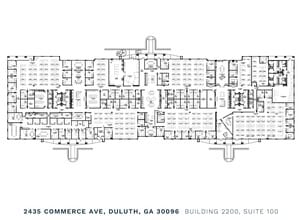 2435 Commerce Ave, Duluth, GA à louer Plan d’étage– Image 1 sur 3