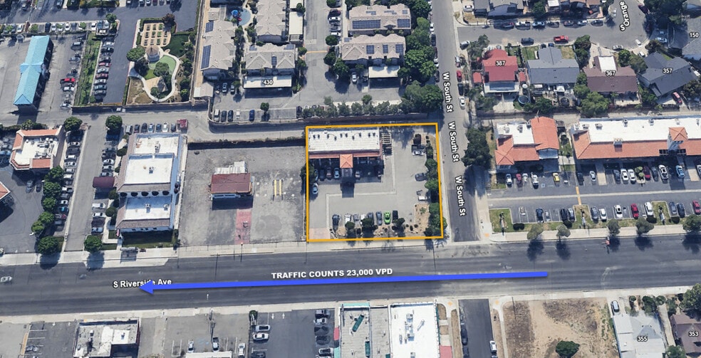 420 S Riverside Ave, Rialto, CA à vendre - Aérien – Image 2 sur 8