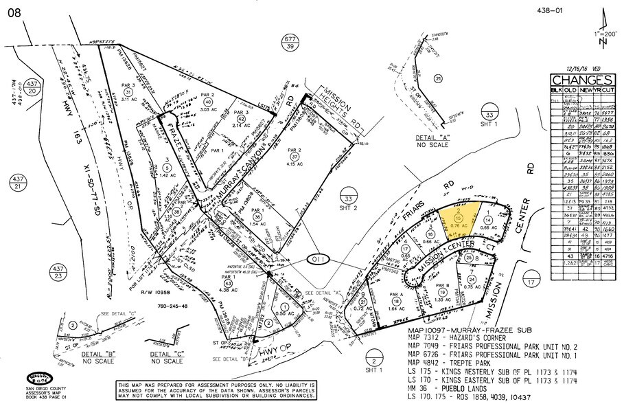 7860 Mission Center Ct, San Diego, CA à louer - Plan cadastral – Image 2 sur 23