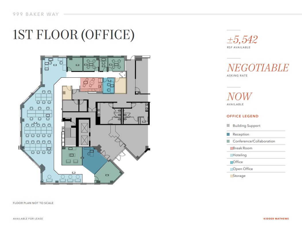 999 Baker Way, San Mateo, CA à louer Plan d’étage– Image 1 sur 1