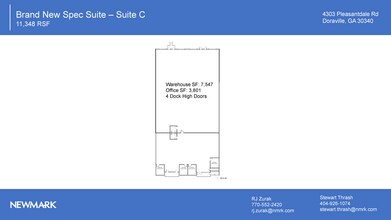4303 Pleasantdale Rd, Doraville, GA à louer Plan d’étage– Image 1 sur 1