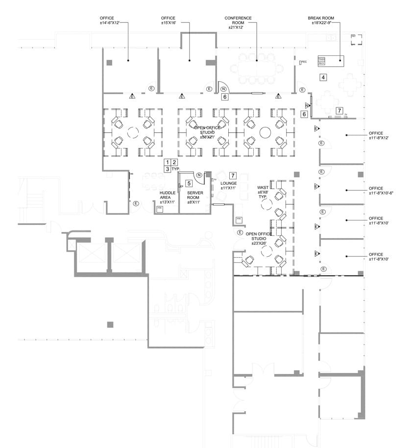 7855 Fay Ave, La Jolla, CA à louer Plan d’étage– Image 1 sur 1