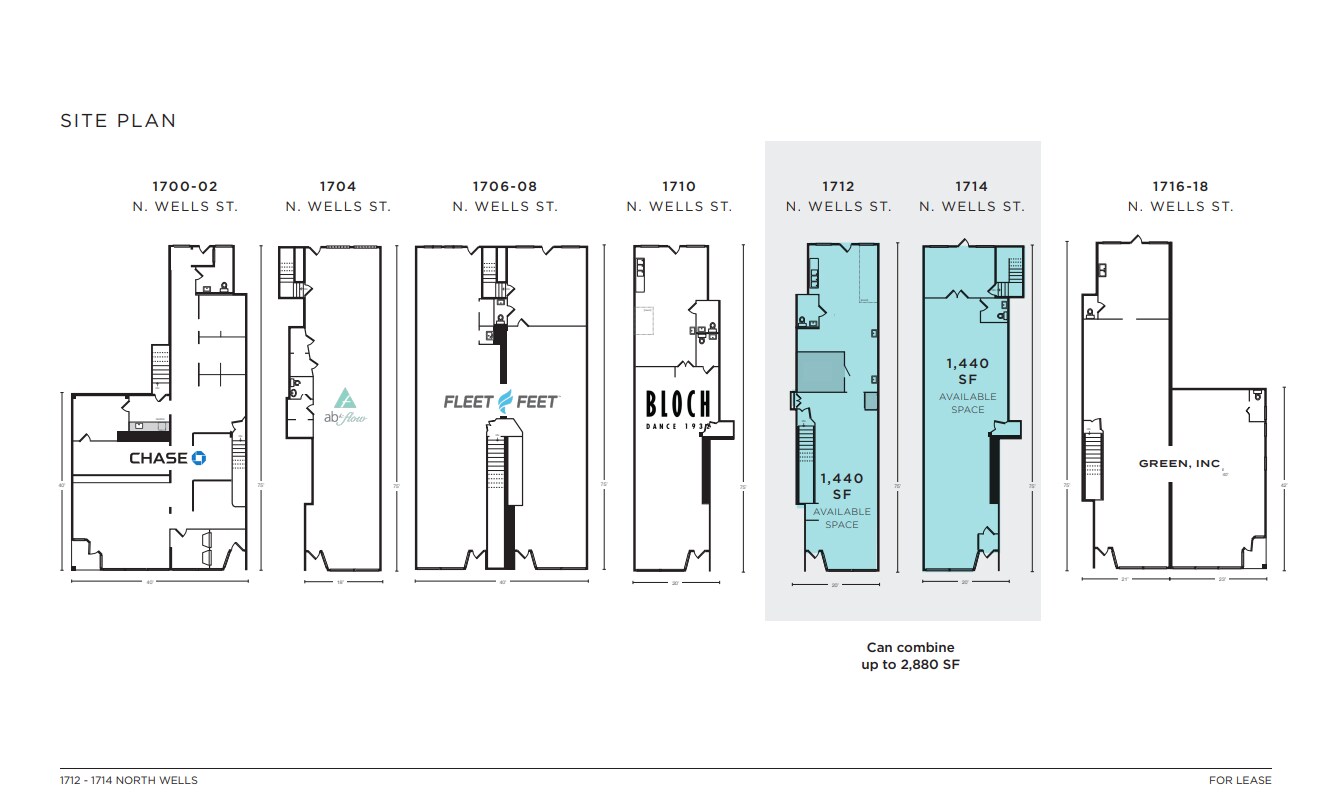 1710-1716 N Wells St, Chicago, IL à louer Plan d’étage– Image 1 sur 1