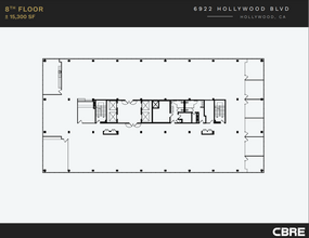 6922 Hollywood Blvd, Los Angeles, CA à louer Plan d’étage– Image 1 sur 12