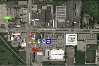 7720 W Good Hope Rd, Milwaukee, WI - VUE AÉRIENNE  vue de carte