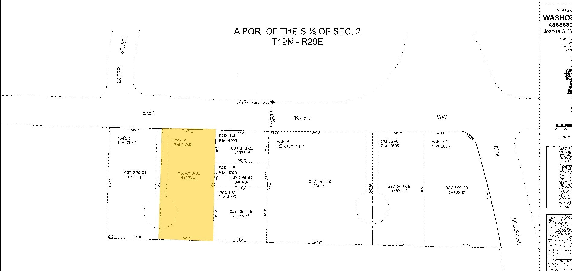 1925 E Prater Way, Sparks, NV à vendre Plan cadastral– Image 1 sur 7