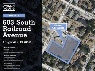 Plus de détails pour 603 S Railroad Ave, Pflugerville, TX - Terrain à vendre