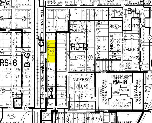 111-125 SE 1st Ave, Hallandale Beach, FL à louer - Plan cadastral – Image 2 sur 10