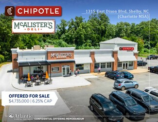 Plus de détails pour 1315 E Dixon Blvd, Shelby, NC - Local commercial à vendre