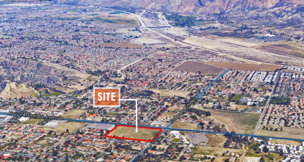 SWC Of Soboba St & Florida Ave, Hemet, CA à vendre - Aérien – Image 3 sur 7