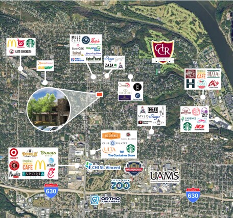 1405 N Pierce St, Little Rock, AR à louer - Aérien – Image 2 sur 2