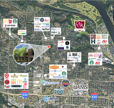 1405 N Pierce St, Little Rock, AR - VUE AÉRIENNE  vue de carte