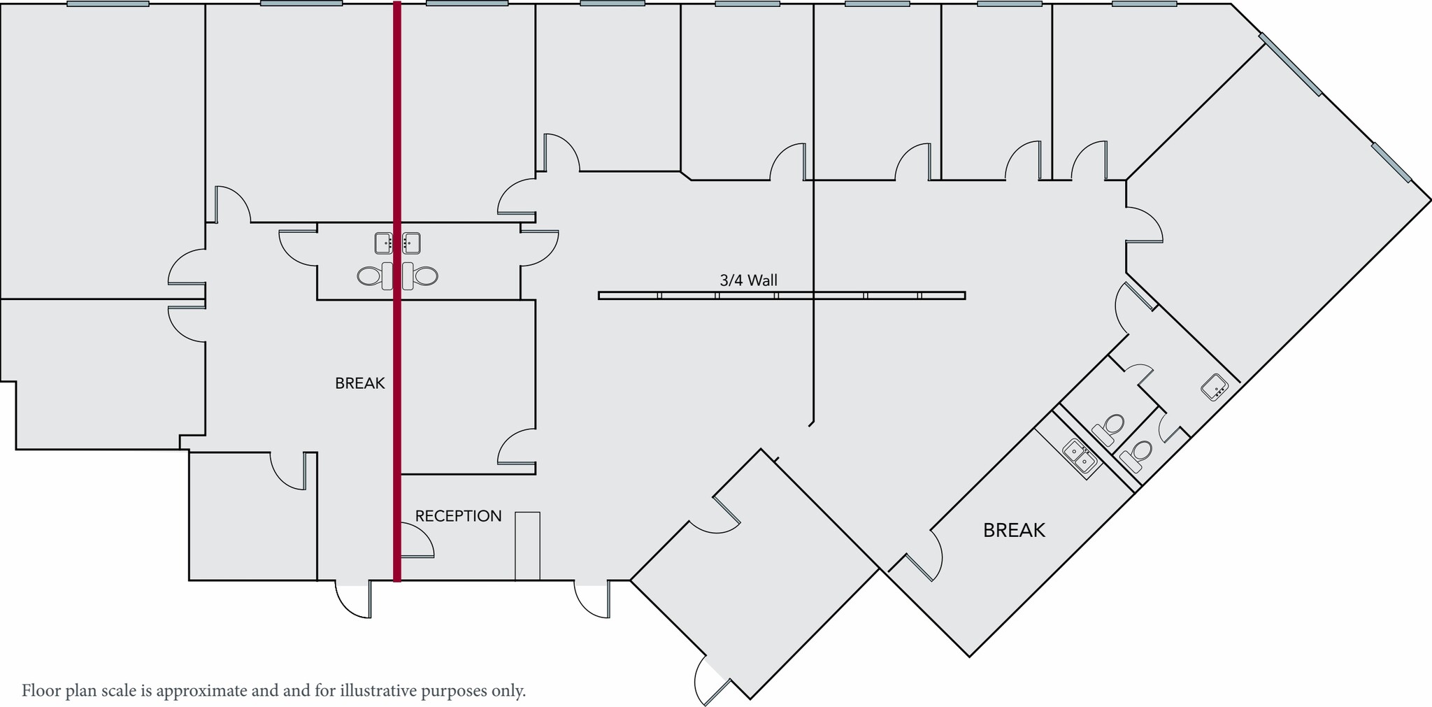 312-326 Cloister Ct, Chapel Hill, NC à louer Plan d’étage– Image 1 sur 1