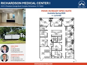 3101 E President George Bush Hwy, Richardson, TX à louer Plan d’étage– Image 1 sur 2