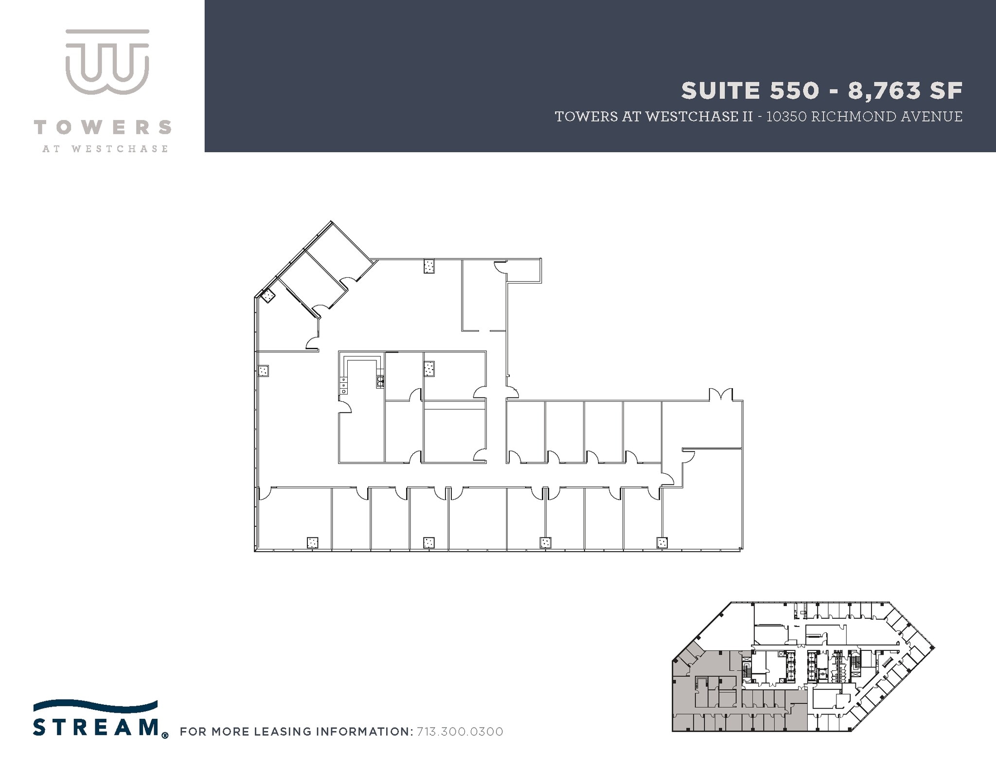 10350 Richmond Ave, Houston, TX à louer Plan d’étage– Image 1 sur 2