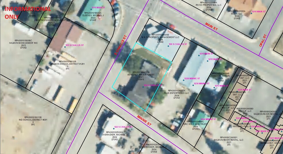 104 Challis St, Salmon, ID à vendre - Plan cadastral – Image 3 sur 3
