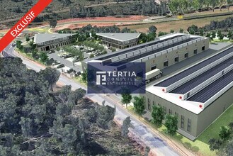 Vailhauquès - Vue aérienne  vue de carte