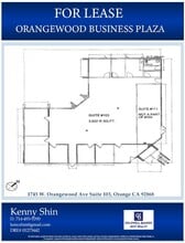 1745 W Orangewood Ave, Orange, CA à louer Plan d’étage– Image 1 sur 3