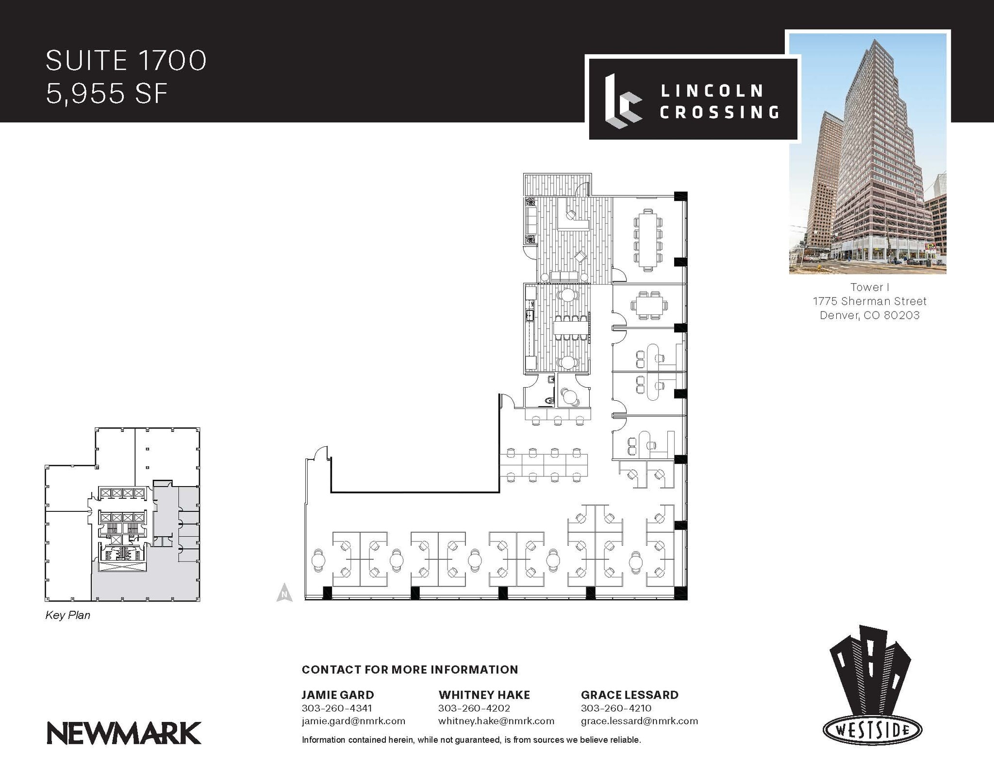 1775 Sherman St, Denver, CO à louer Plan d’étage– Image 1 sur 1