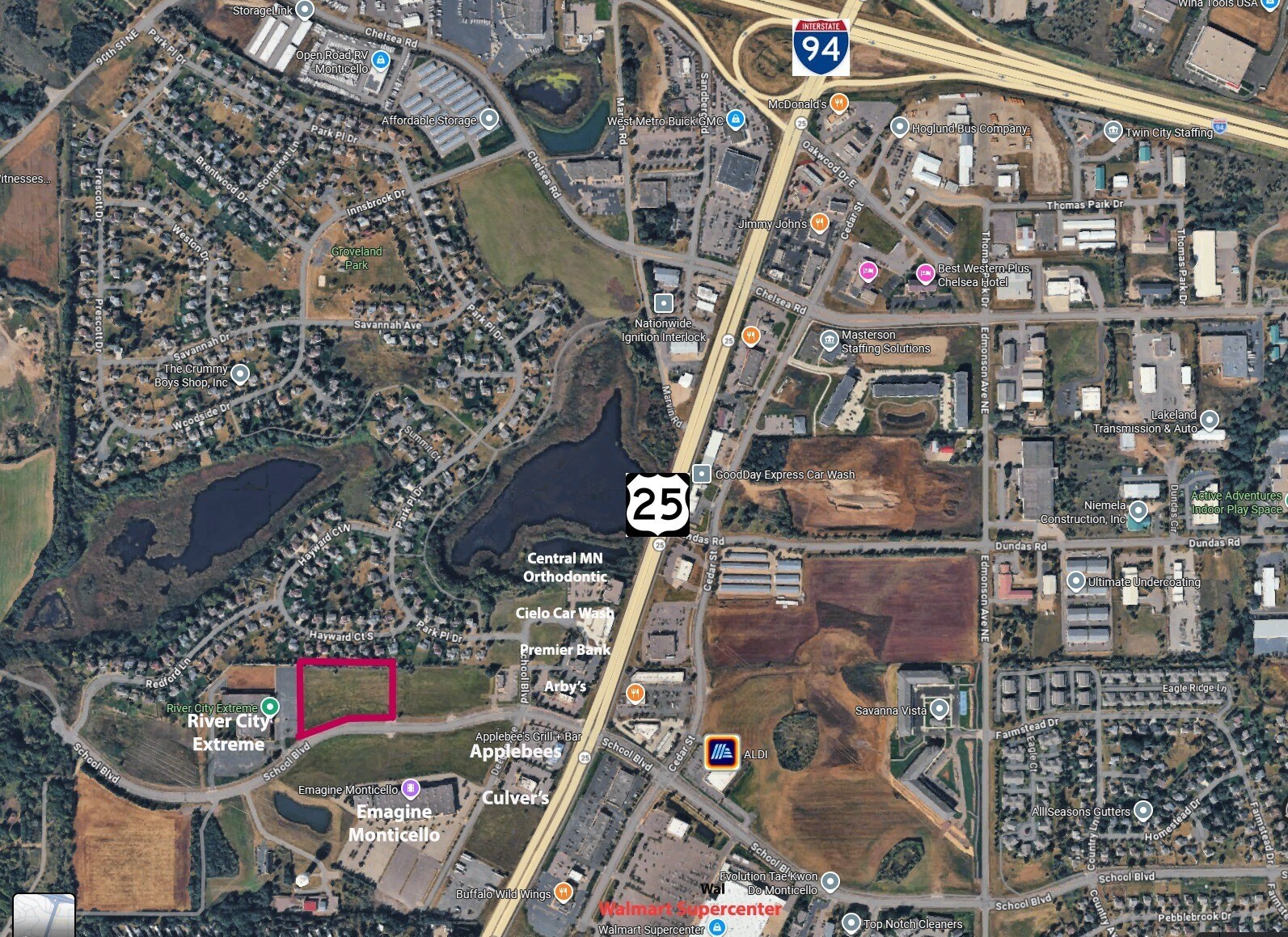 0 School Blvd, Monticello, MN à vendre Photo de l’immeuble– Image 1 sur 3