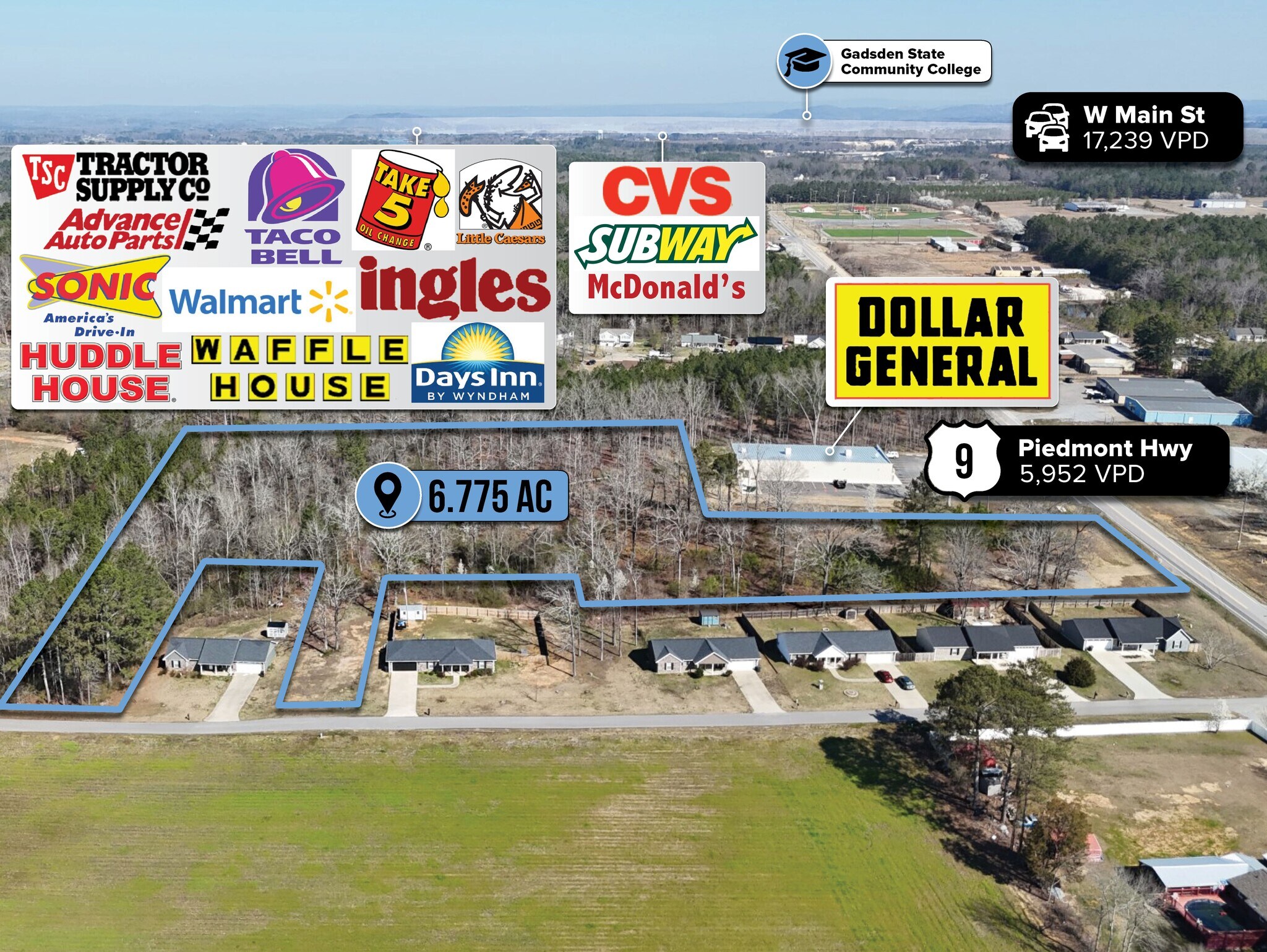 adj. to 900 Piedmont Hwy, Centre, AL à vendre Photo de l’immeuble– Image 1 sur 8