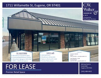 Plus de détails pour 36 E 17th Ave, Eugene, OR - Bureau/Local commercial, Local commercial à louer