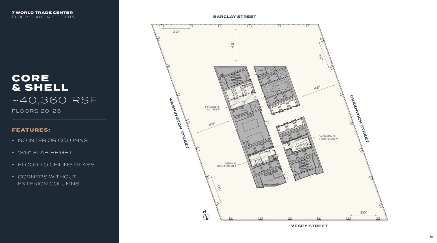 7 World Trade Center, New York, NY à louer Plan d’étage– Image 1 sur 3
