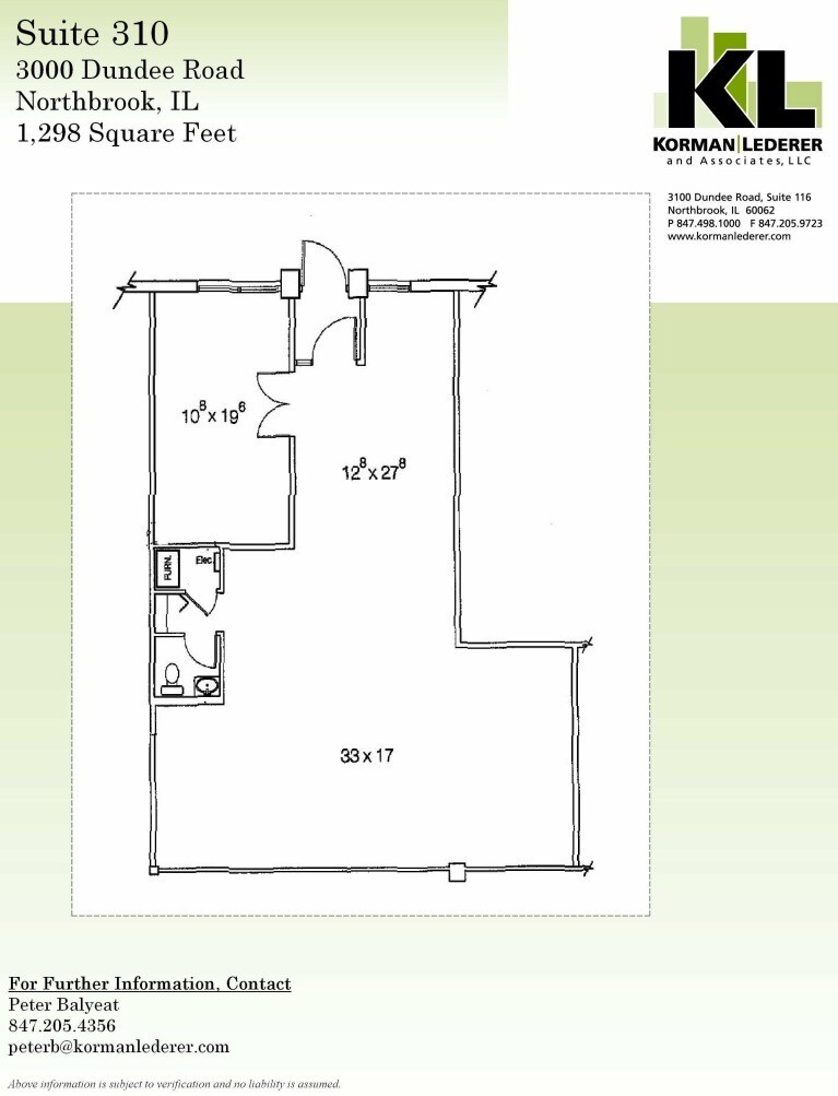 3000 Dundee Rd, Northbrook, IL à louer Plan d’étage– Image 1 sur 1