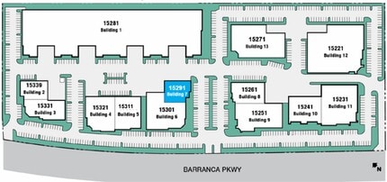 15291 Barranca Pky, Irvine, CA à louer Plan de site– Image 2 sur 3