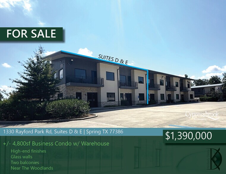 1330 Rayford Park Rd, Spring, TX à vendre - Photo de l’immeuble – Image 2 sur 25