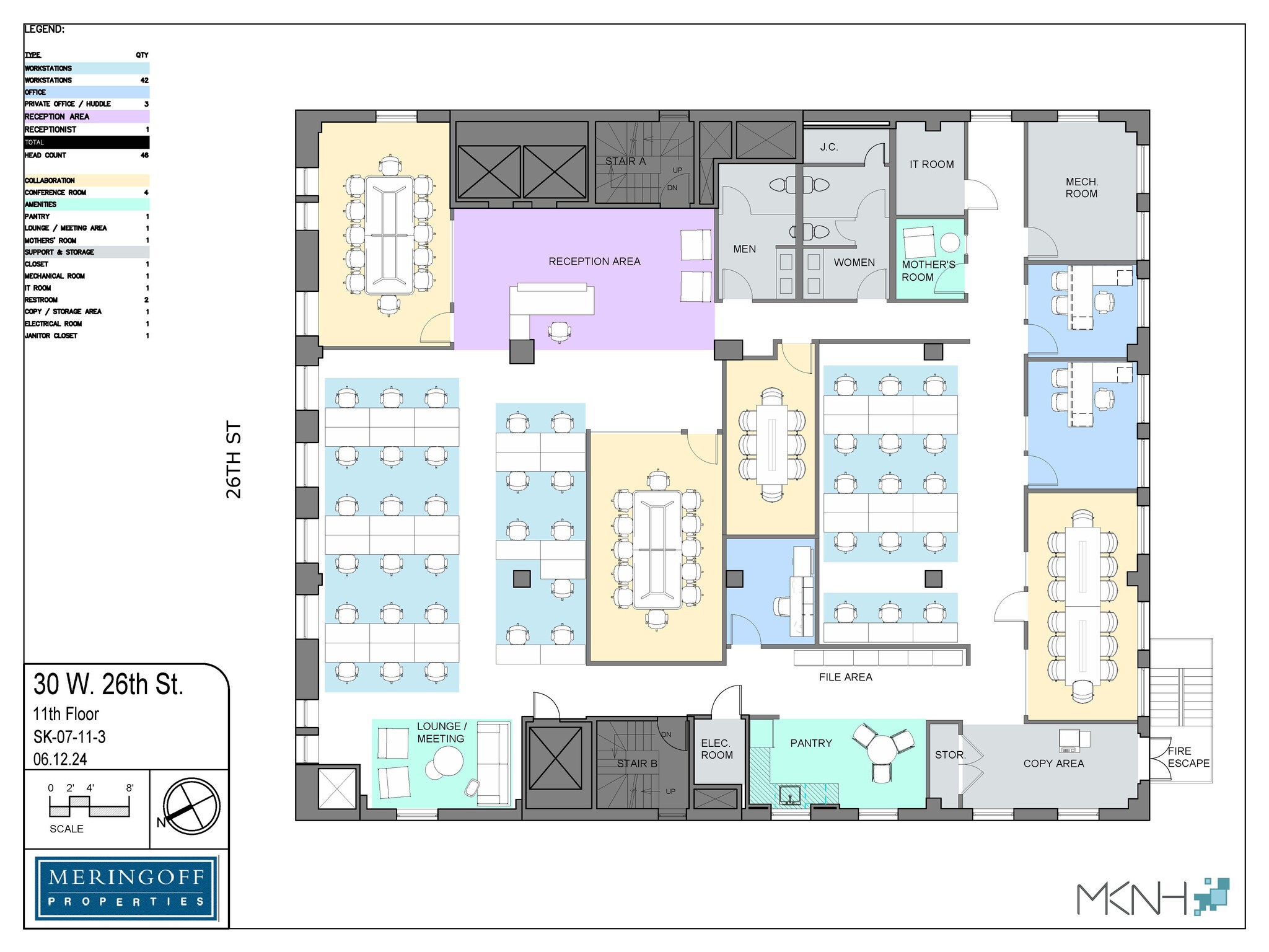 30 W 26th St, New York, NY à louer Plan d’étage– Image 1 sur 4
