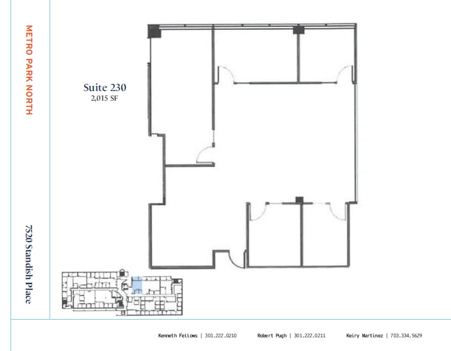 7520 Standish Pl, Rockville, MD à louer Plan d’étage– Image 1 sur 1